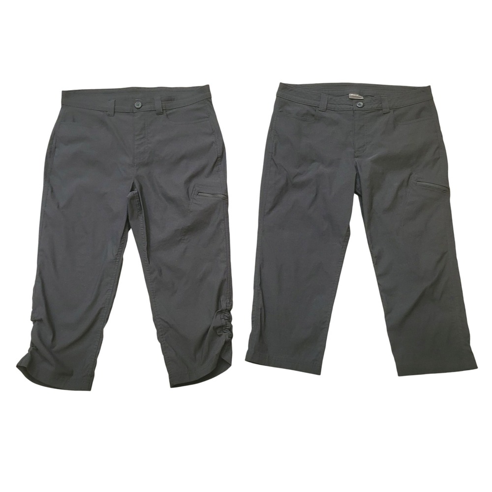 Eddie Bauer Horizon Capri Pants Womens 12 Black Hiking Lot of 2